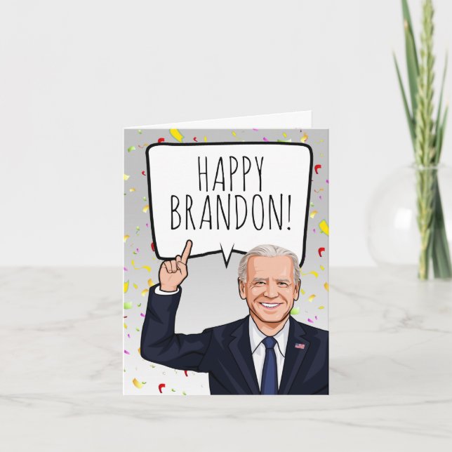 Grattis Brandon! Låt oss gå Födelsedag Kort (Framsida)