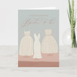 Grattis Bride Bröllop Dress Greeting Card Kort