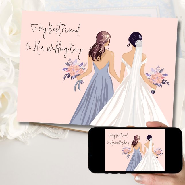 Grattis Bride med Maid of honor Kort (Skapare uppladdad)