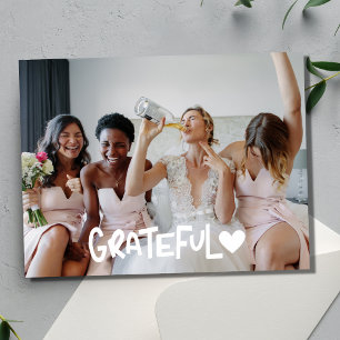 Grattis Bridesmaids Photo Blank Tack Vykort
