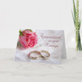 Grattis Bröllop Äktenskap Kort