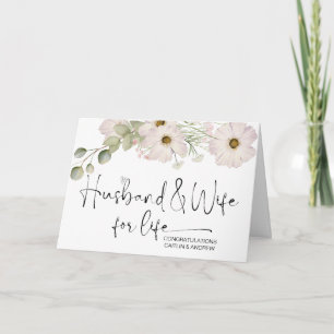 Grattis Bröllop Newly Weds Bride and Groom Kort