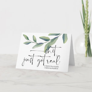 Grattis Bröllop Newly Weds Bride and Groom Kort