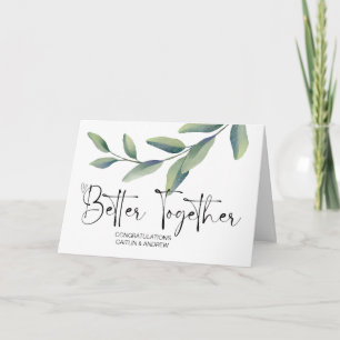 Grattis Bröllop Newly Weds Bride and Groom Kort