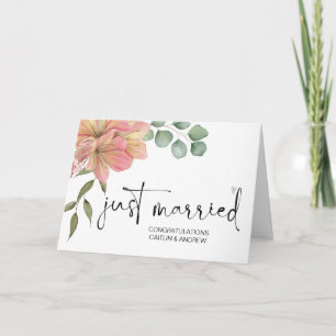 Grattis Bröllop Ny gifta Bride & Groom Kort