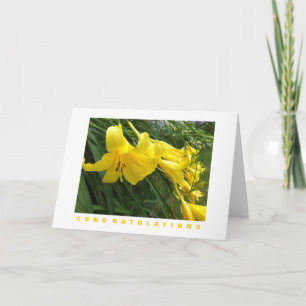 Grattis Card: Dagar, Gult Kort