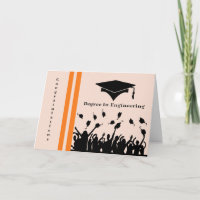 Grattis Card för examen i ingenjörsutbildning