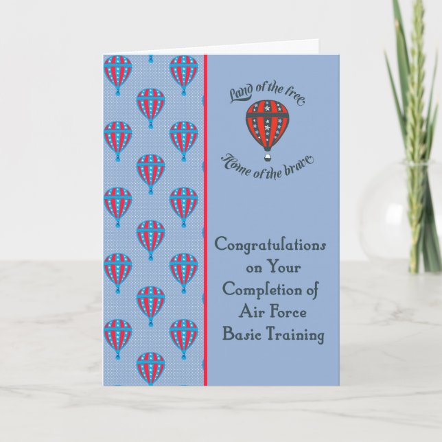 Grattis Card för grundläggande utbildning i Luft F Kort (Framsida)