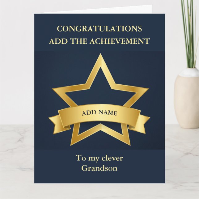 Grattis Card Grandson Grandmor BIG Kort (Framsida)