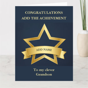 Grattis Card Grandson Grandmor BIG Kort