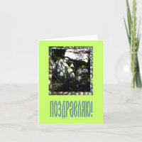 Grattis Card på ryska