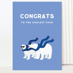 Grattis Cool Polar Bears-kort Kort