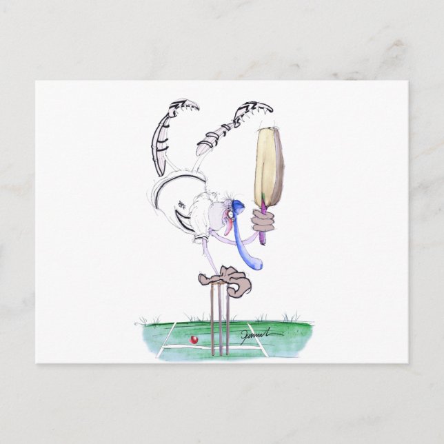 grattis - cricket, tony fernandes vykort (Framsida)