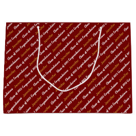 Grattis Deep Red White Guld klass 2025