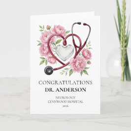 Grattis Doktor, Personlig Sjuksköterskekort Kort
