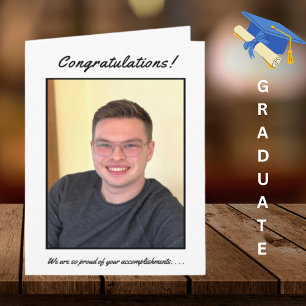 Grattis Enkel Examen Foto Examen Kort