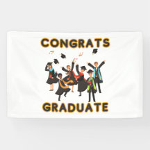 Grattis examen 2.5x4 Vinylbanner