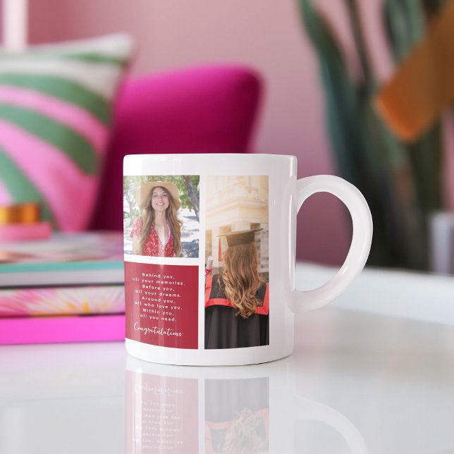 Grattis examen | 6 Foto Grid Collage Kaffemugg (Skapare uppladdad)