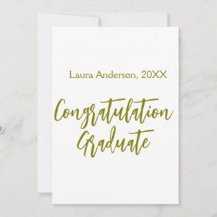 Grattis examen guld namn klass 20XX si Inbjudningar