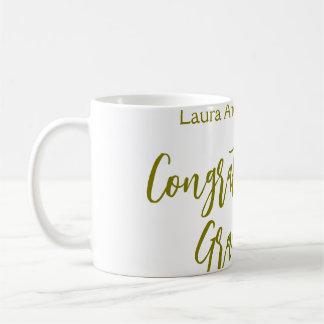 Grattis examen guld namn klass 20XX si Kaffemugg
