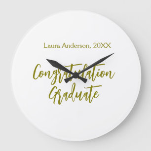 Grattis examen guld namn klass 20XX si Stor Klocka