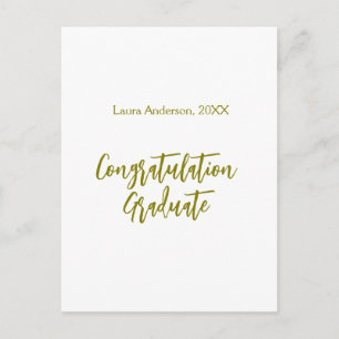 Grattis examen guld namn klass 20XX si Vykort
