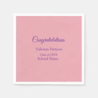 Grattis examen lägga till skolans namn enkelt mo pappersservett