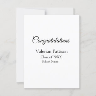 Grattis examen lägga till skolans namn enkelt mo vykort
