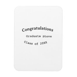 Grattis examen name klass av 20XX typ w Magnet