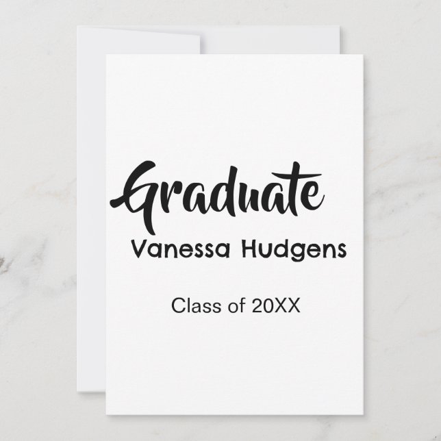 Grattis examen namn datum år klass univ inbjudningar (Framsida)
