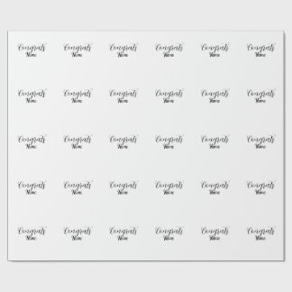 Grattis examen namn enkel minimal årsklass presentpapper