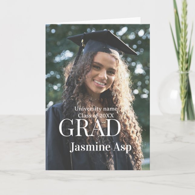 Grattis examen namn universitet namn klass 20XX Kort (Framsida)