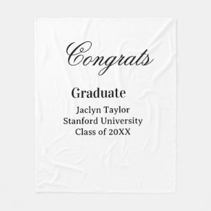 Grattis examen namn universitet namn klass av fleecefilt