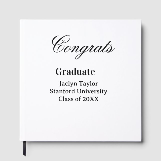 Grattis examen namn universitet namn klass av  gästböcker (Framsida)