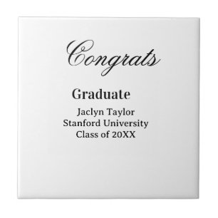 Grattis examen namn universitet namn klass av kakelplatta