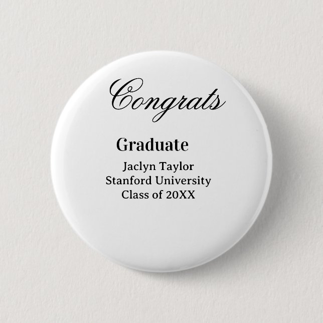 Grattis examen namn universitet namn klass  knapp (Framsida)