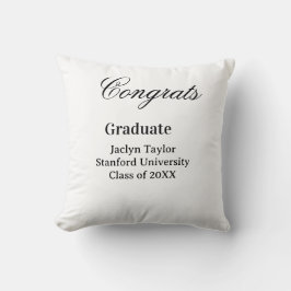 Grattis examen namn universitet namn klass kudde