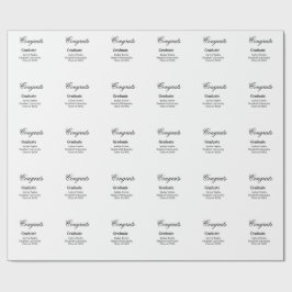 Grattis examen namn universitet namn klass presentpapper