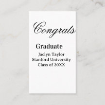 Grattis examen namn universitet namn klass