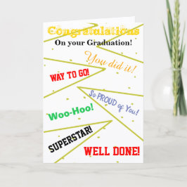 Grattis Examen Roligt Grattiskort Kort