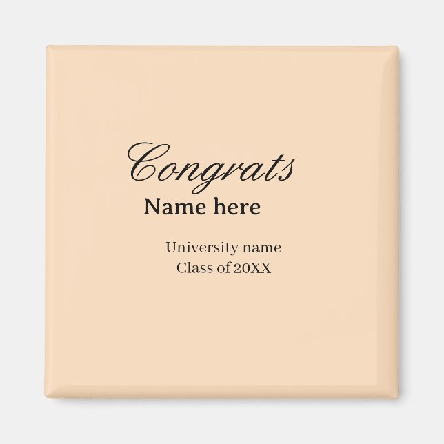 Grattis examen universitet namn årskull 20XX na Magnet (Framsidan)