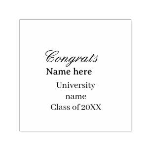 Grattis examen universitet namn årskull 20XX na Självfärgande Stämpel