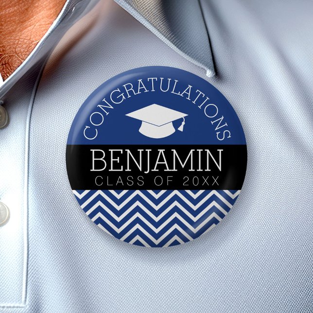 Grattis examen Utexaminerad KAN REDIGERA FÄRG Knapp (Custom Button)