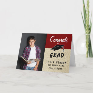 Grattis Examens Foto Rustik Examens Kort