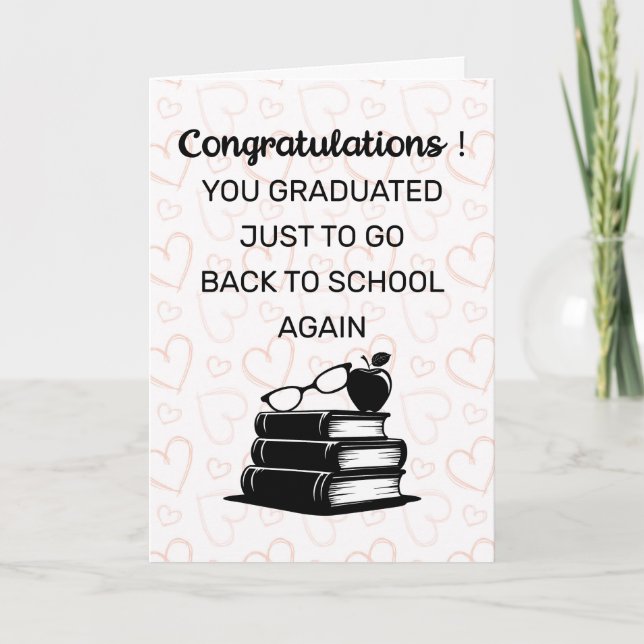 Grattis Examens Kort, Gymnasieexamen Kort (Framsida)
