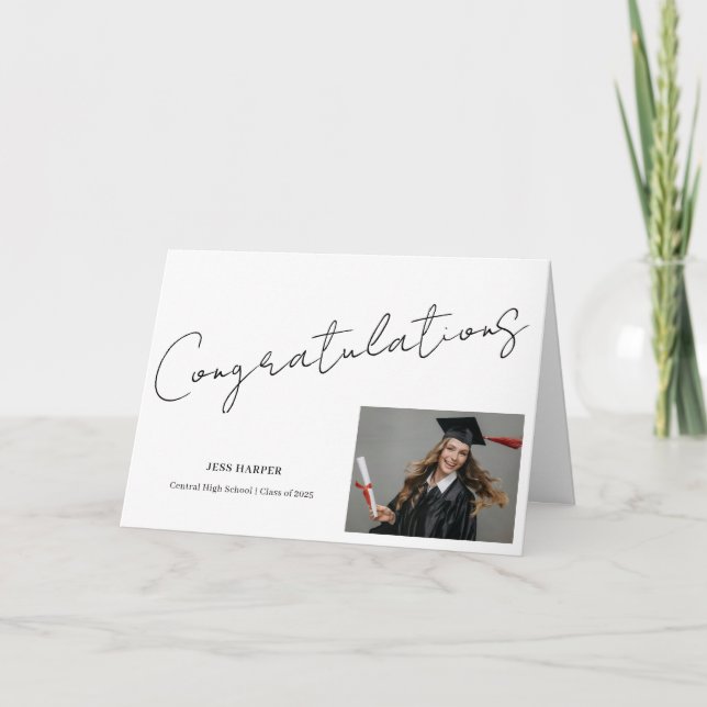 Grattis Examens Minimal Examen Kort (Framsida)