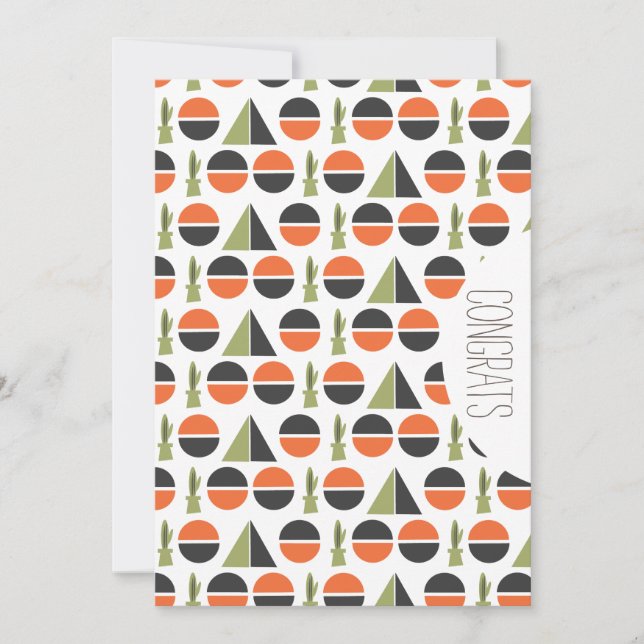 Grattis Examensarbete Abstrakt Kaktus Berg Kort (Framsida)