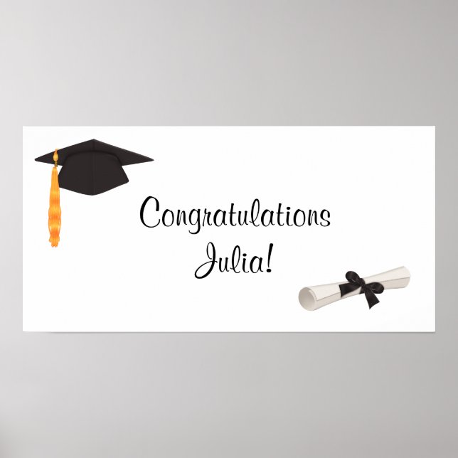 Grattis Examensbanner Affischer (Framsidan)