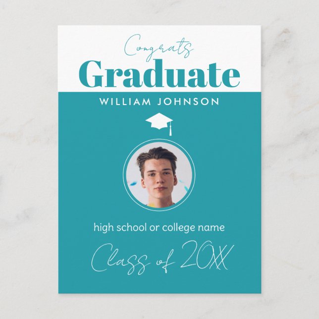 Grattis Examensklass 2023 Postkort Vykort (Framsida)
