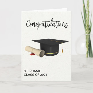 Grattis Examensmössa Diplom Kort